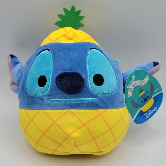 Squishmallows Disney Pineapple Stitch plush toy 6.5 Inch - Picture 1 of 8